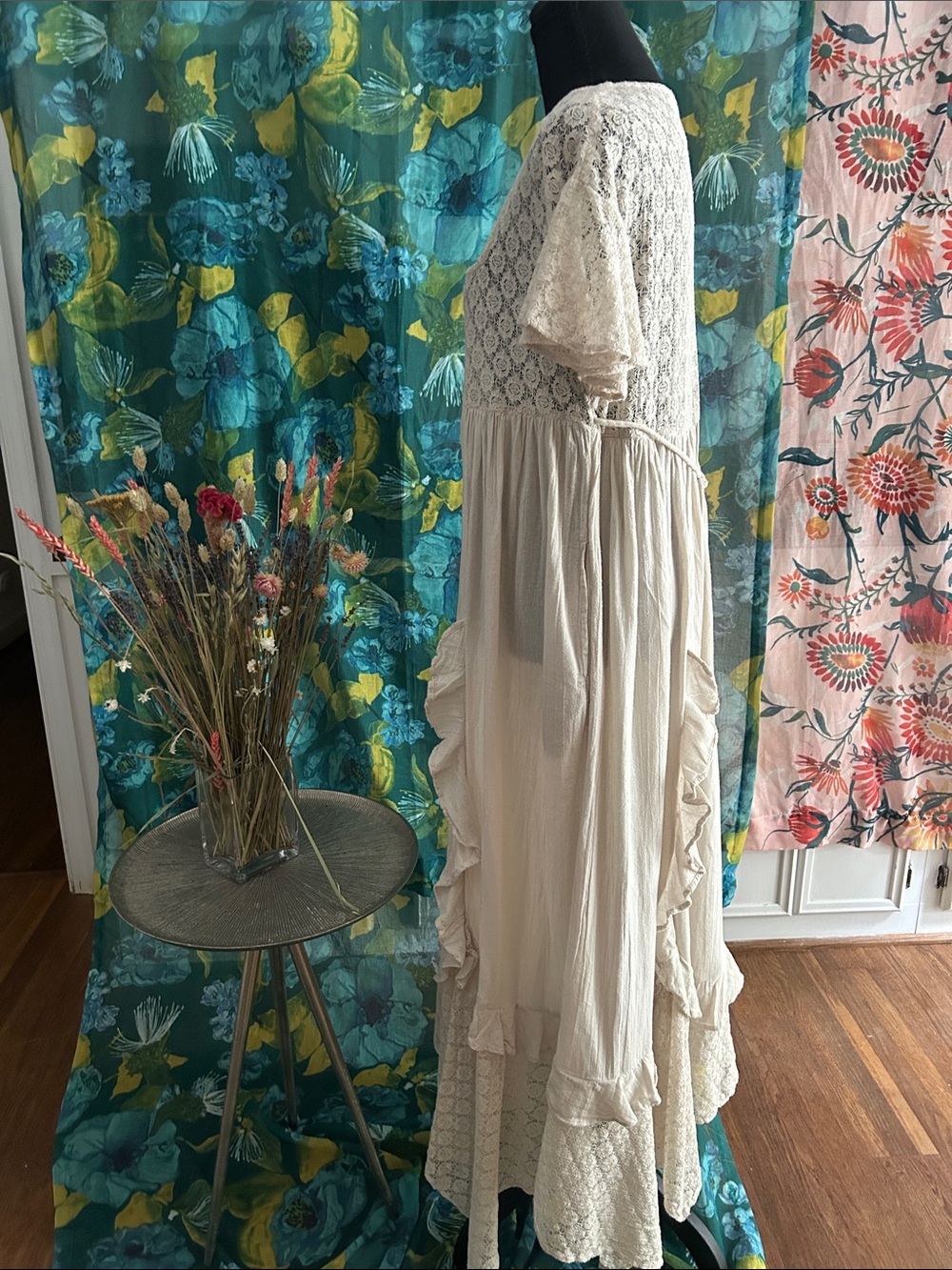 Free People Cream Lace Maxi Dress - Picture 14 of 14